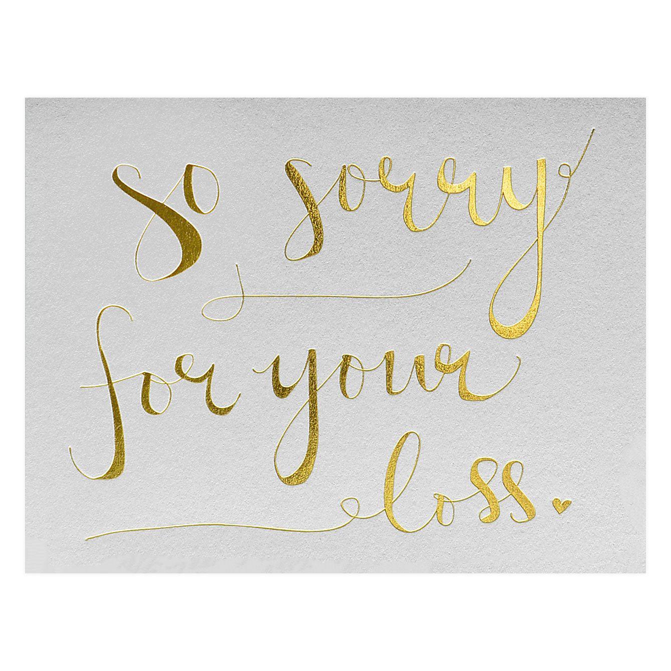 Sorry For Your Loss Cards
