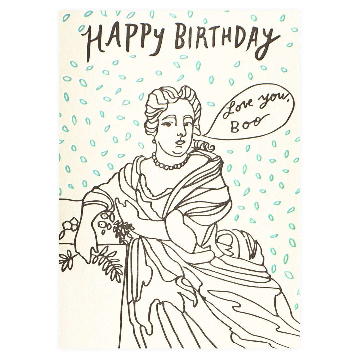 Wolf & Wren Press Portrait Birthday Card 