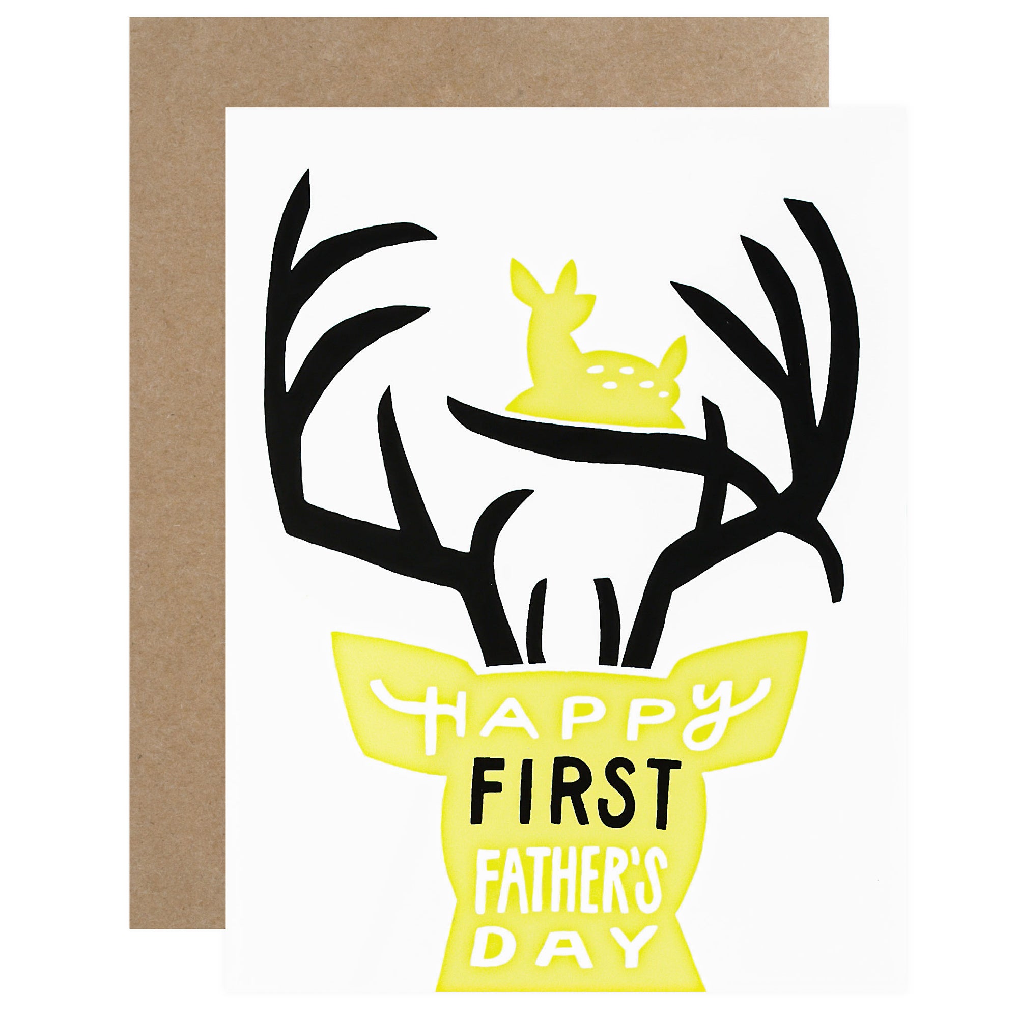 Worthwhile Paper First Father's Day Deer Greeting Card 