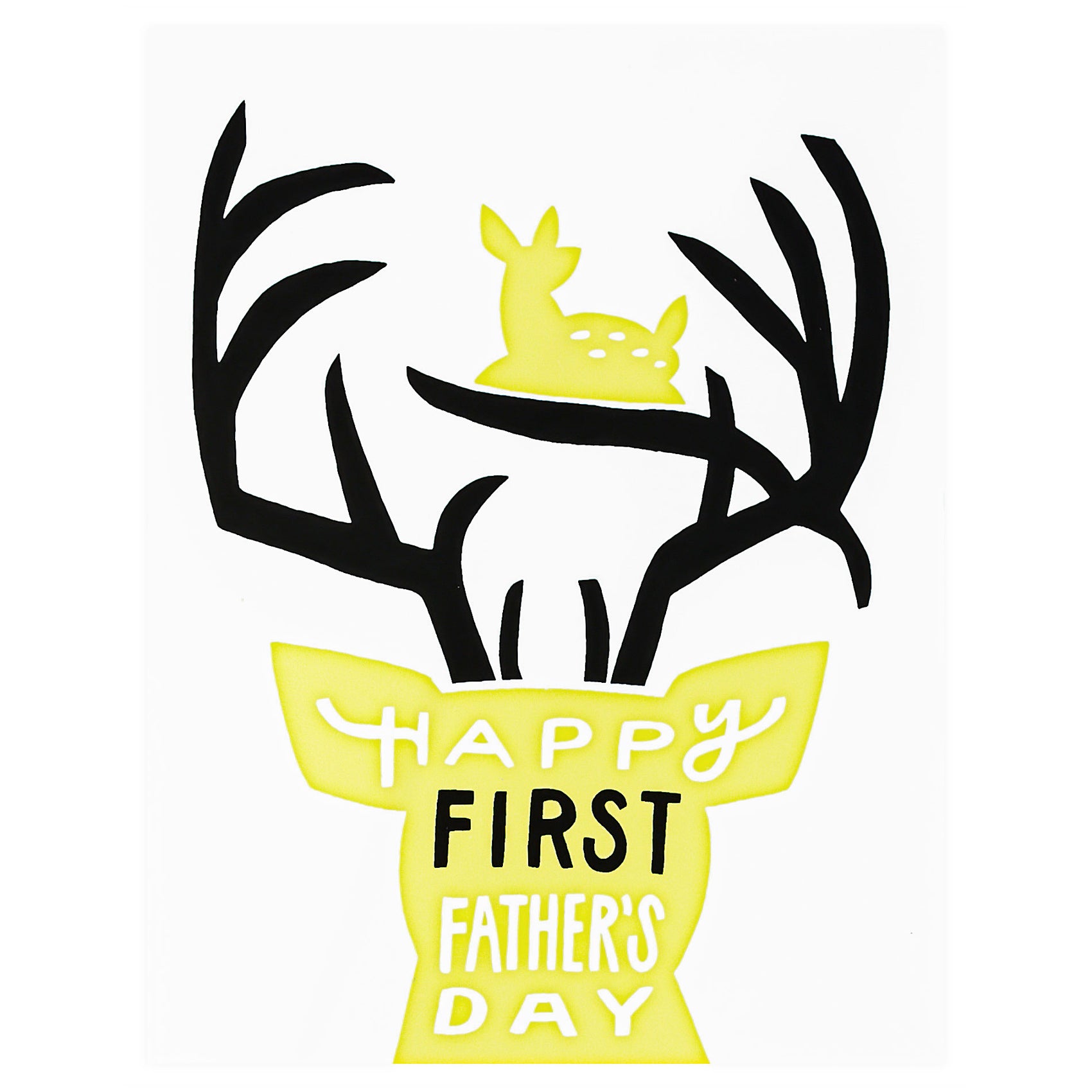 Worthwhile Paper First Father's Day Deer Greeting Card 