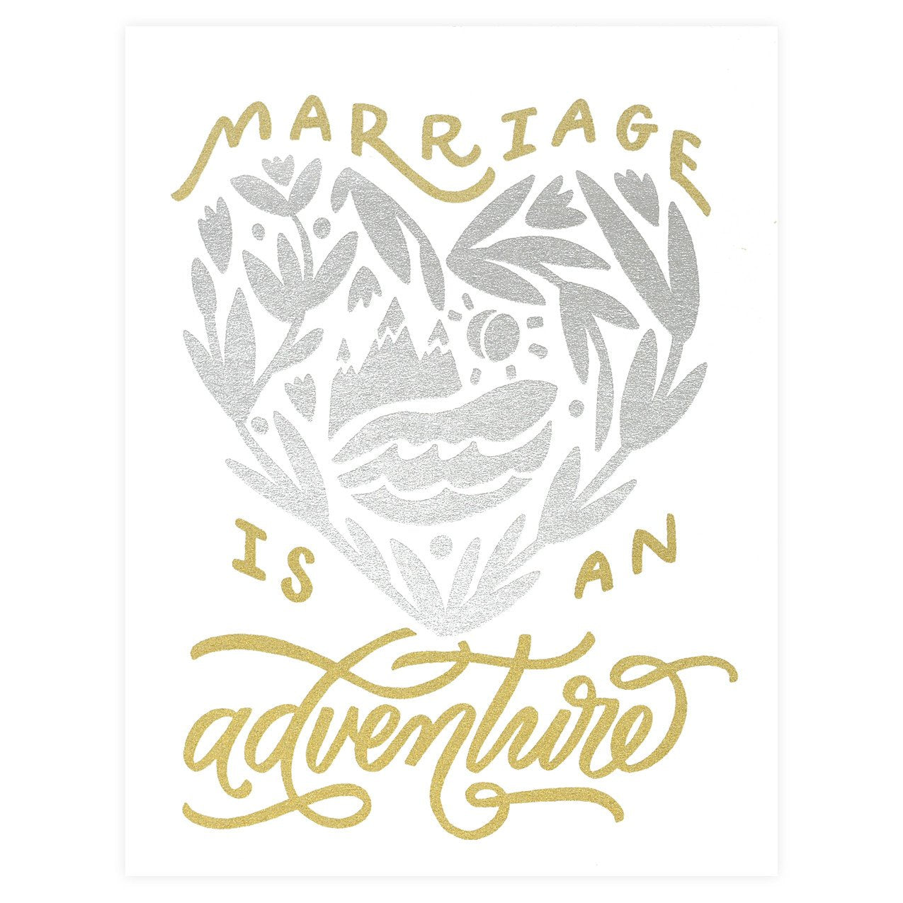 Worthwhile Paper Marriage is an Adventure Greeting Card 