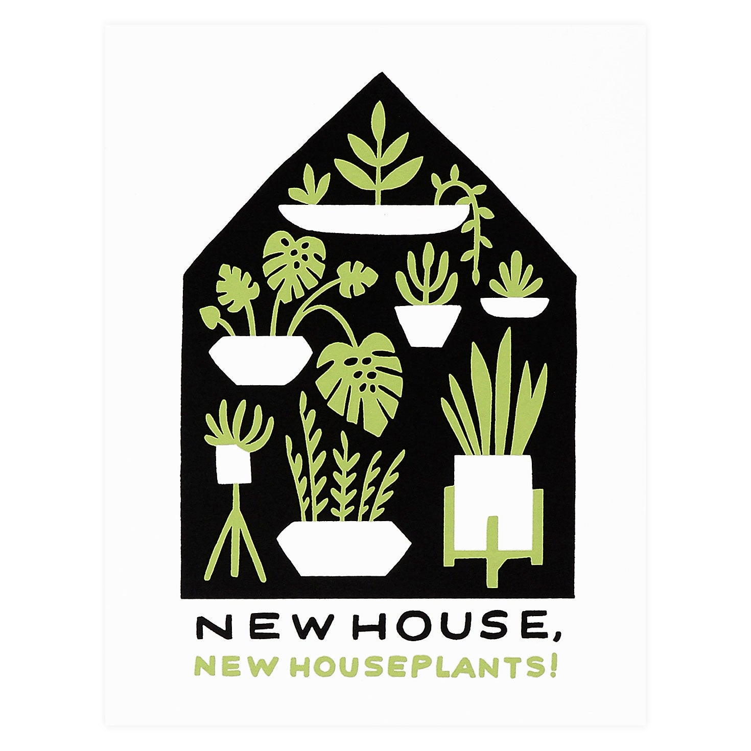 Houseplants New Home Card