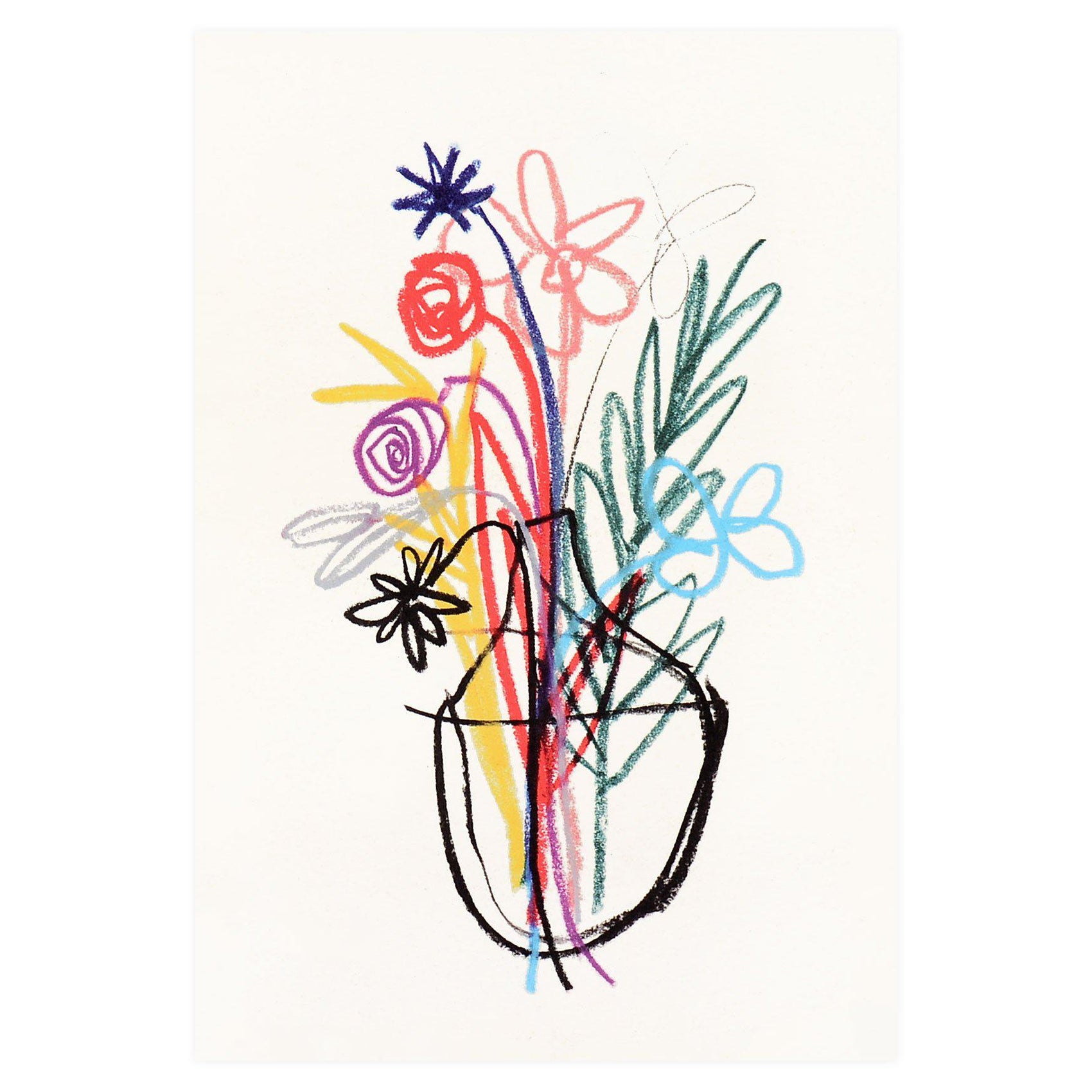 Wrap Bouquet Art Greeting Card 