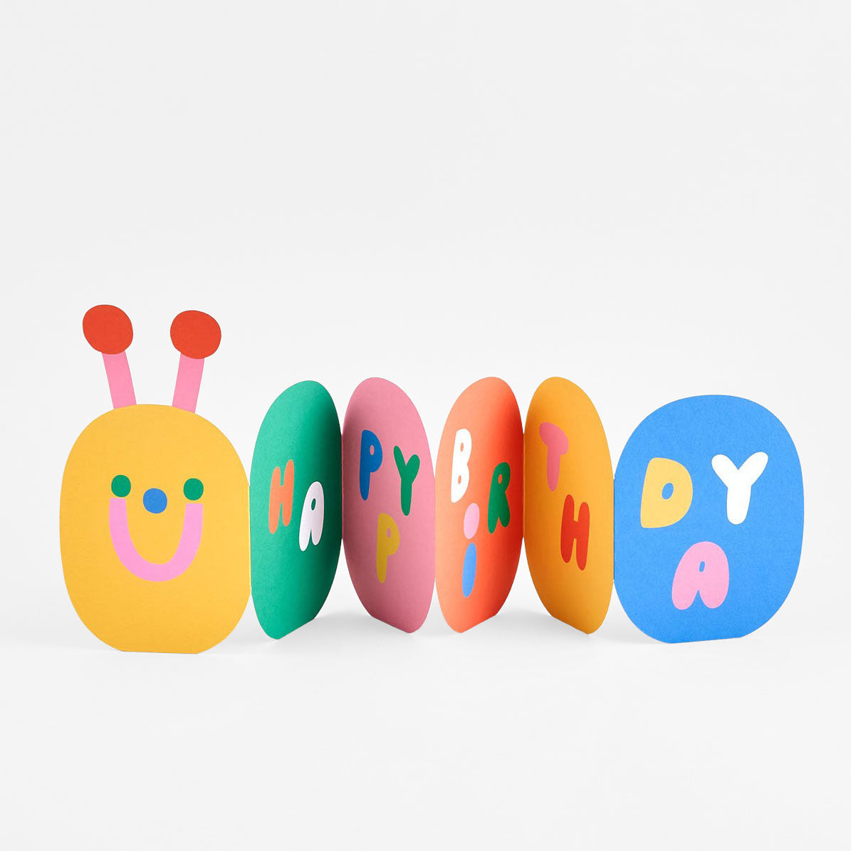 Wrap Caterpillar Fold Out Birthday Card 