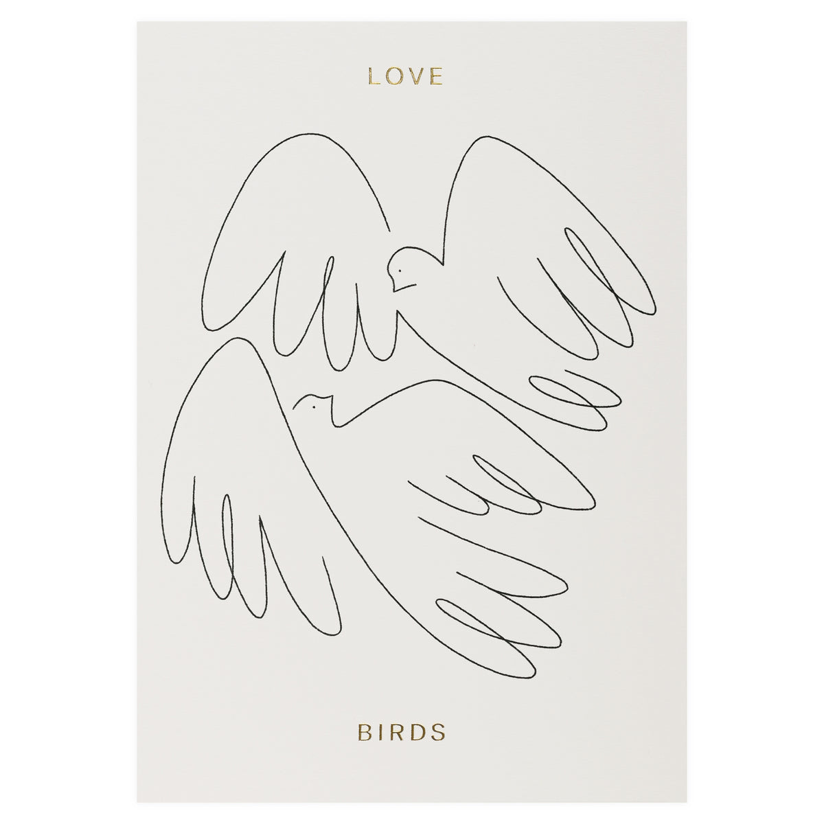 Wrap Love Birds Greeting Card 