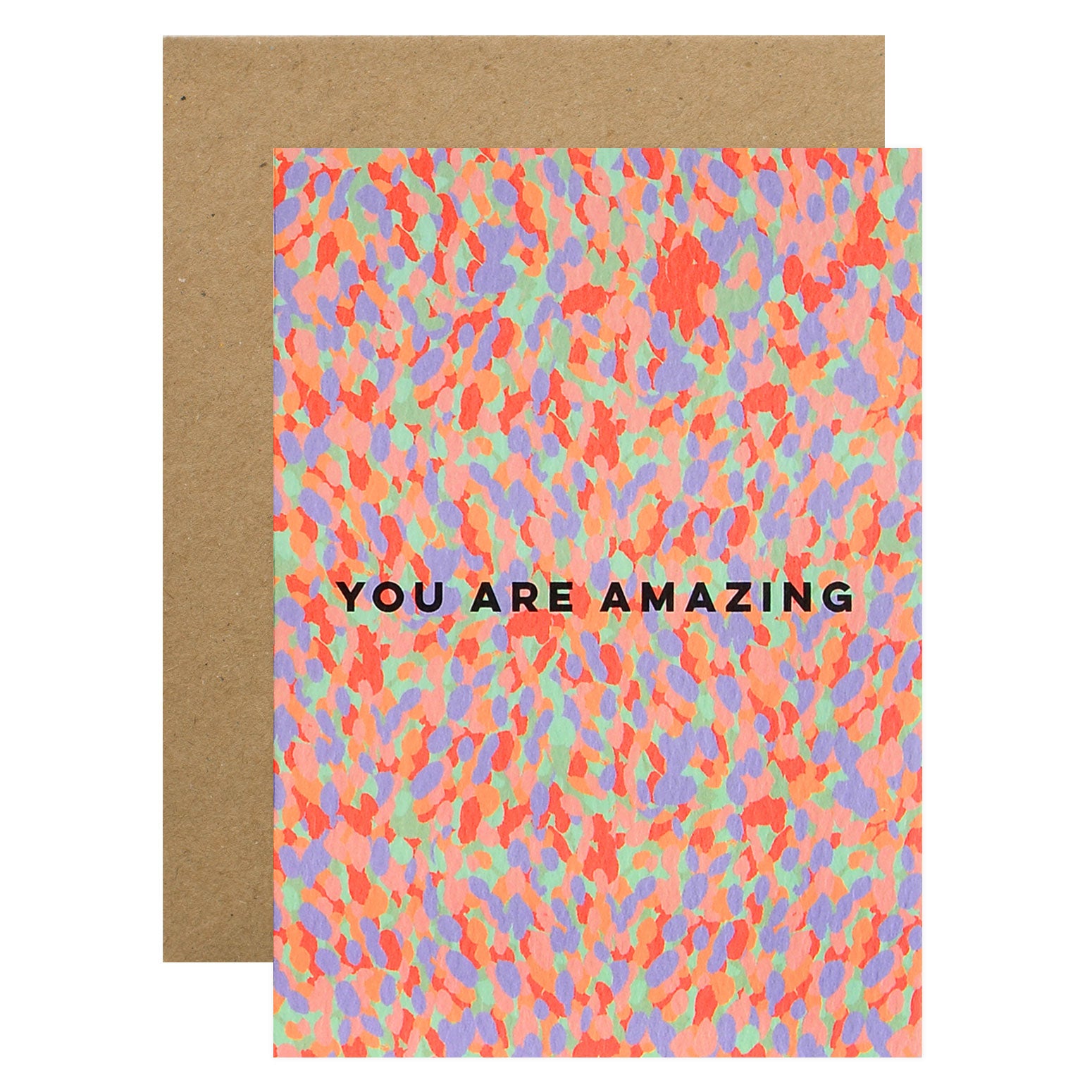 The Completist You Are Amazing Confetti Greeting Card 
